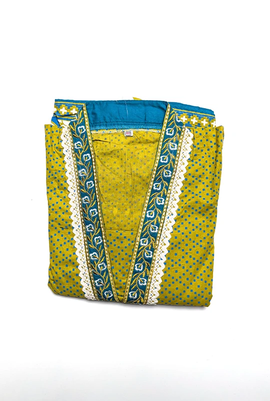 Royal Mustard Printed Anarkali Gown