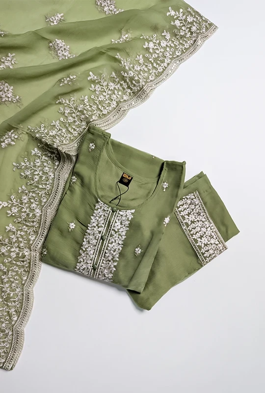 Olive Heirloom Italian Craft Three Piece (DN#279-1) Stitched