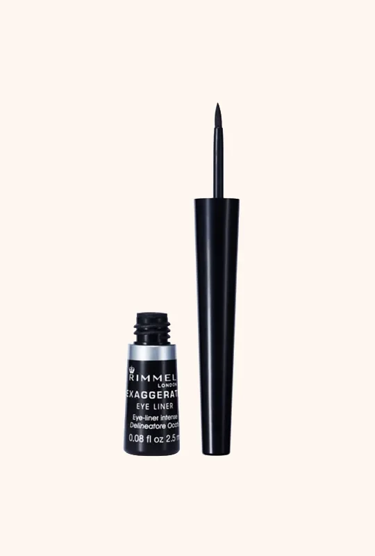 Rimmel London Exaggerate Waterproof Liquid Eyeliner-Black