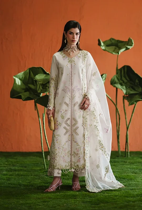 Zaira By Zariya Embroidered Lawn 26 - Light Pink 3pcs (Unstitched)