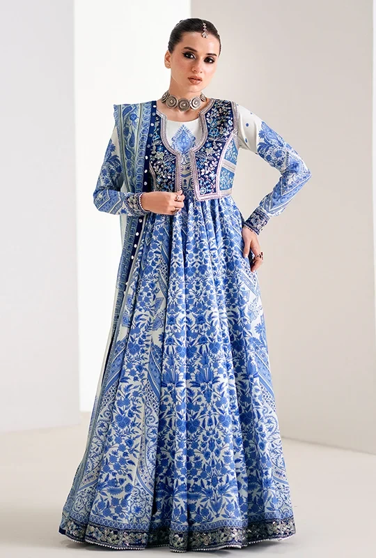 Bin Ilyas Amour Summer 26 Lawn - Blue 3pcs (Unstitched)