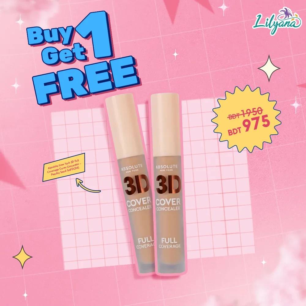 Absolute New York 3D Full Coverage Cover Concealer - Peachy Sand (MFDC04)