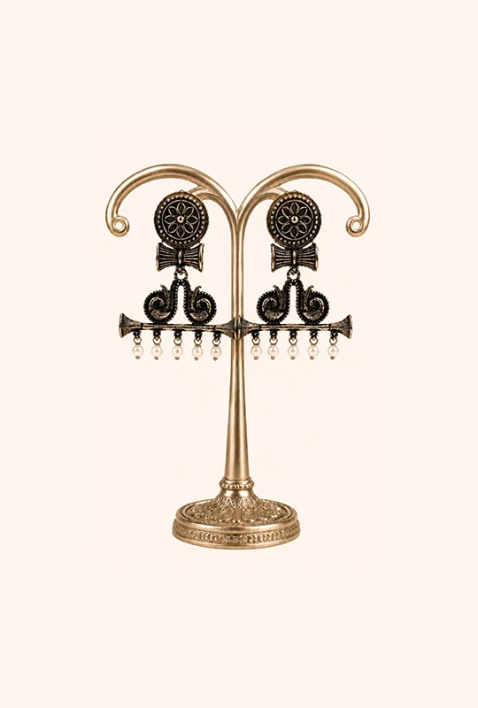Antique Pearl Statement Earrings