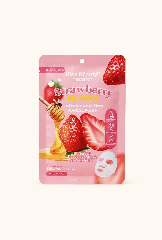 Kiss Beauty Strawberry Honey Refresh and Firm Facial Mask - 30 g