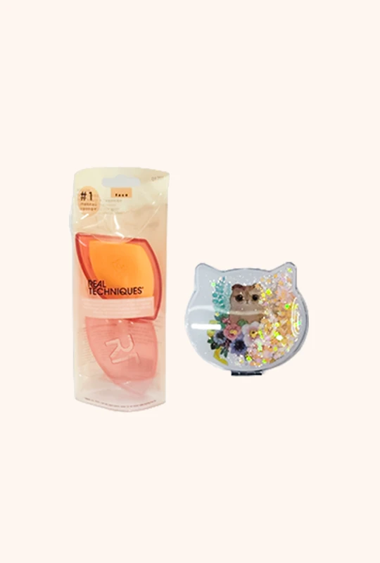 Complexion Sponge+Makeup Dual Mirror