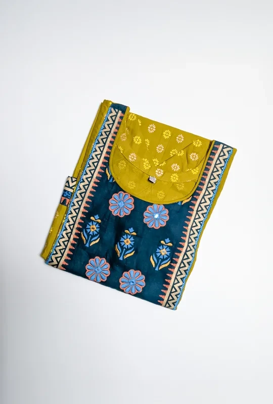 Traditional Motif Printed Cotton Long Kurti