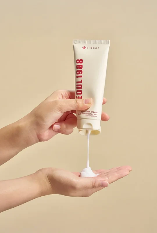 K-Secret Seoul 1988 Cream: Snail Mucin 93% + Rice - 100 ml