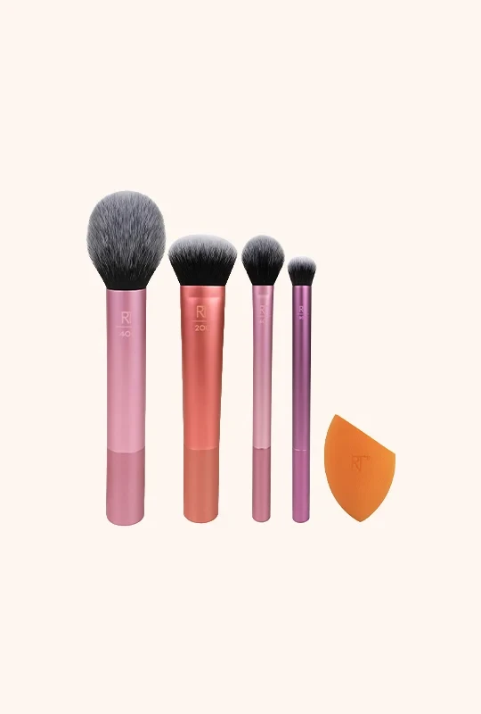 Real Techniques Everyday Essentials Face Eye & Cheek Brush Set 5 Piece