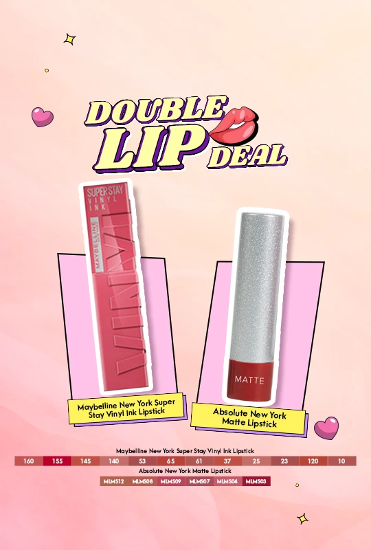 Maybelline New York Super Stay Vinyl Ink Lipstick Rogue -145 + Absolute New York Matte Lipstick