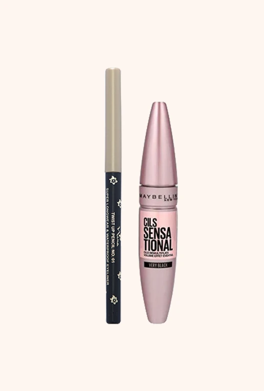 Sensational Mascara+Waterproof Eyeliner