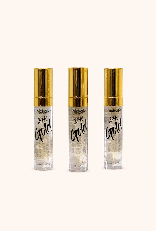 Nicka K New York 24K Gold Lip Gloss - Gold (LGGD01)