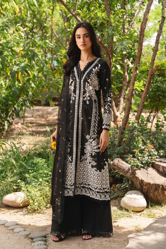 Original Pakistani Unstitched Whisper By Ayzel Lawn 2026 - 3pcs