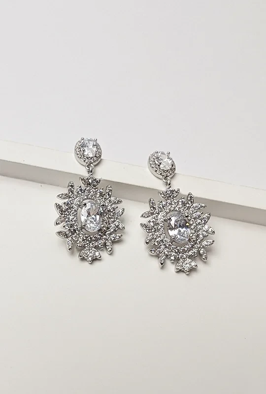 Halo Drop Earrings